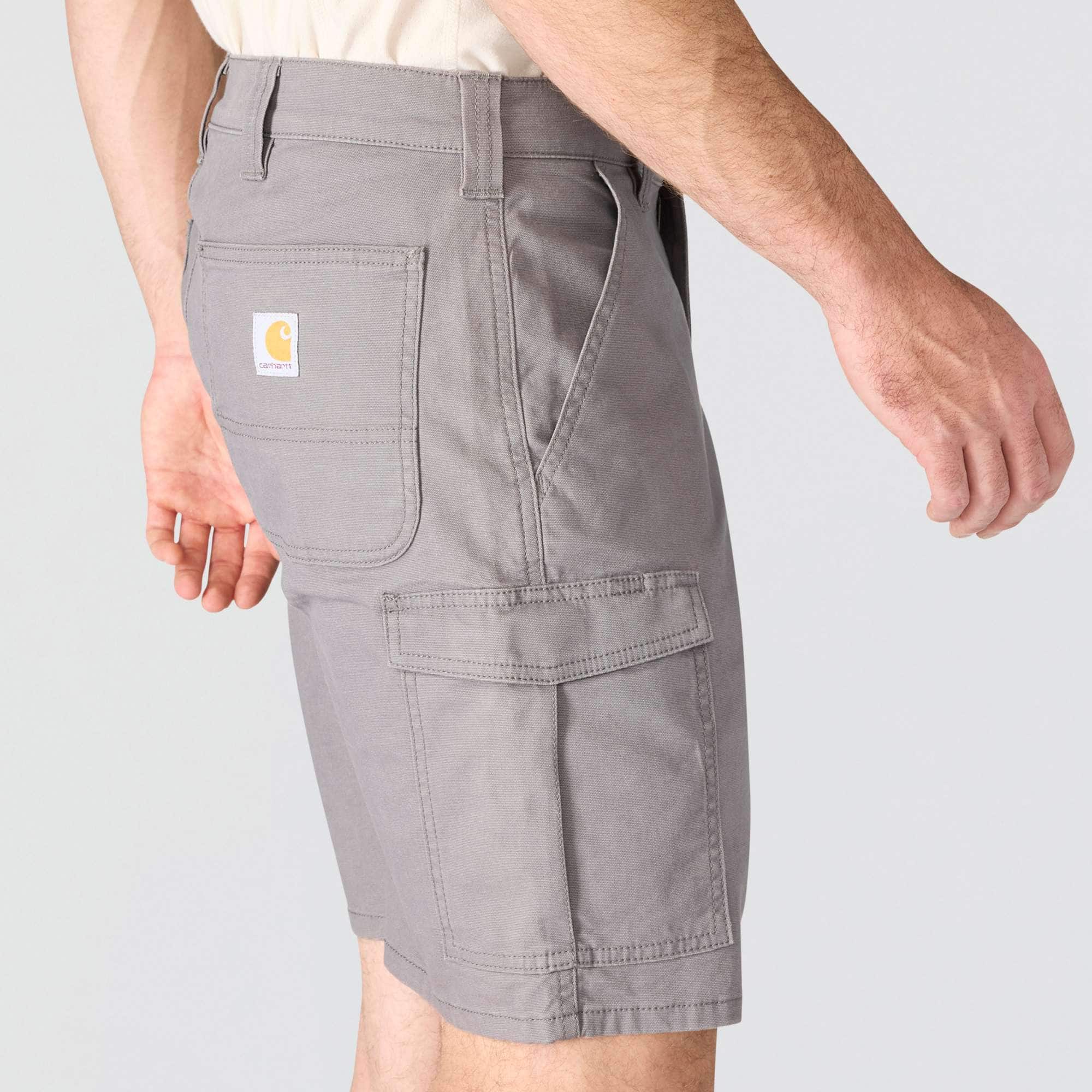 Relaxed fit 9" rigby canvas cargo shorts - work shorts