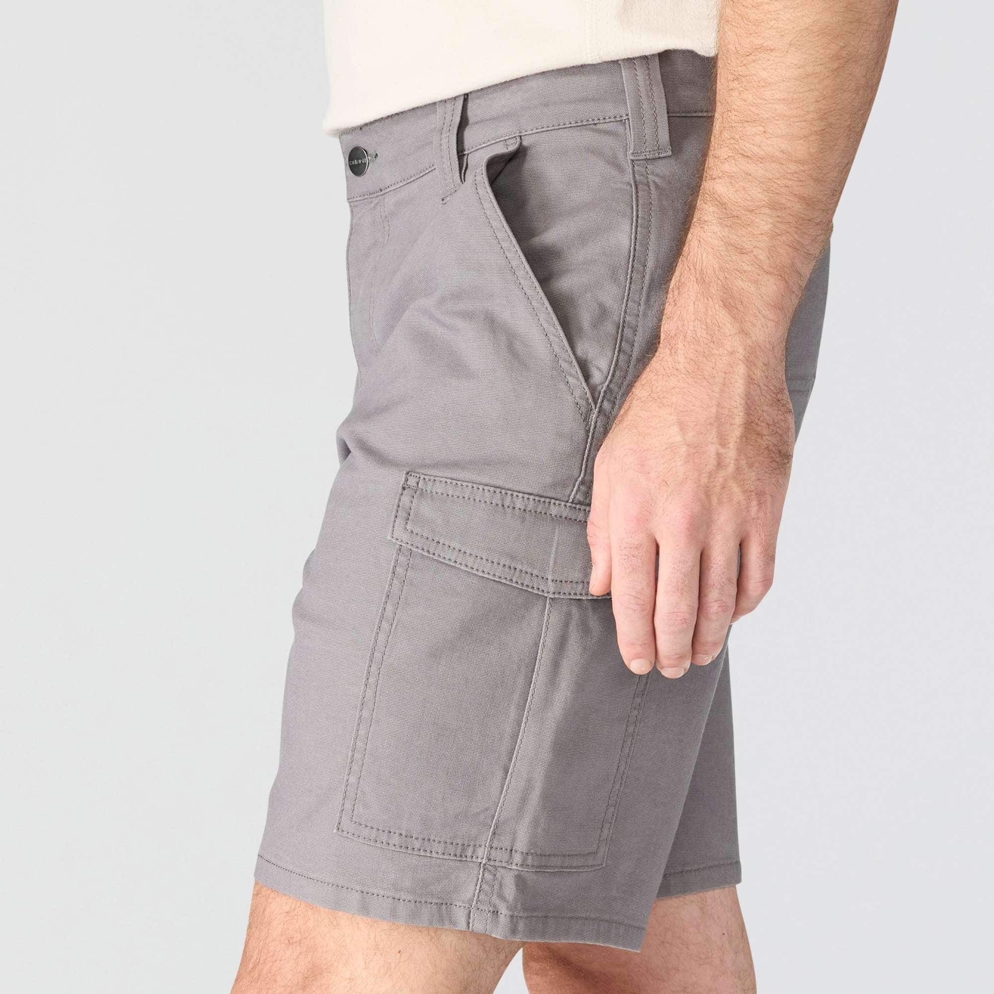 Relaxed fit 9" rigby canvas cargo shorts - work shorts