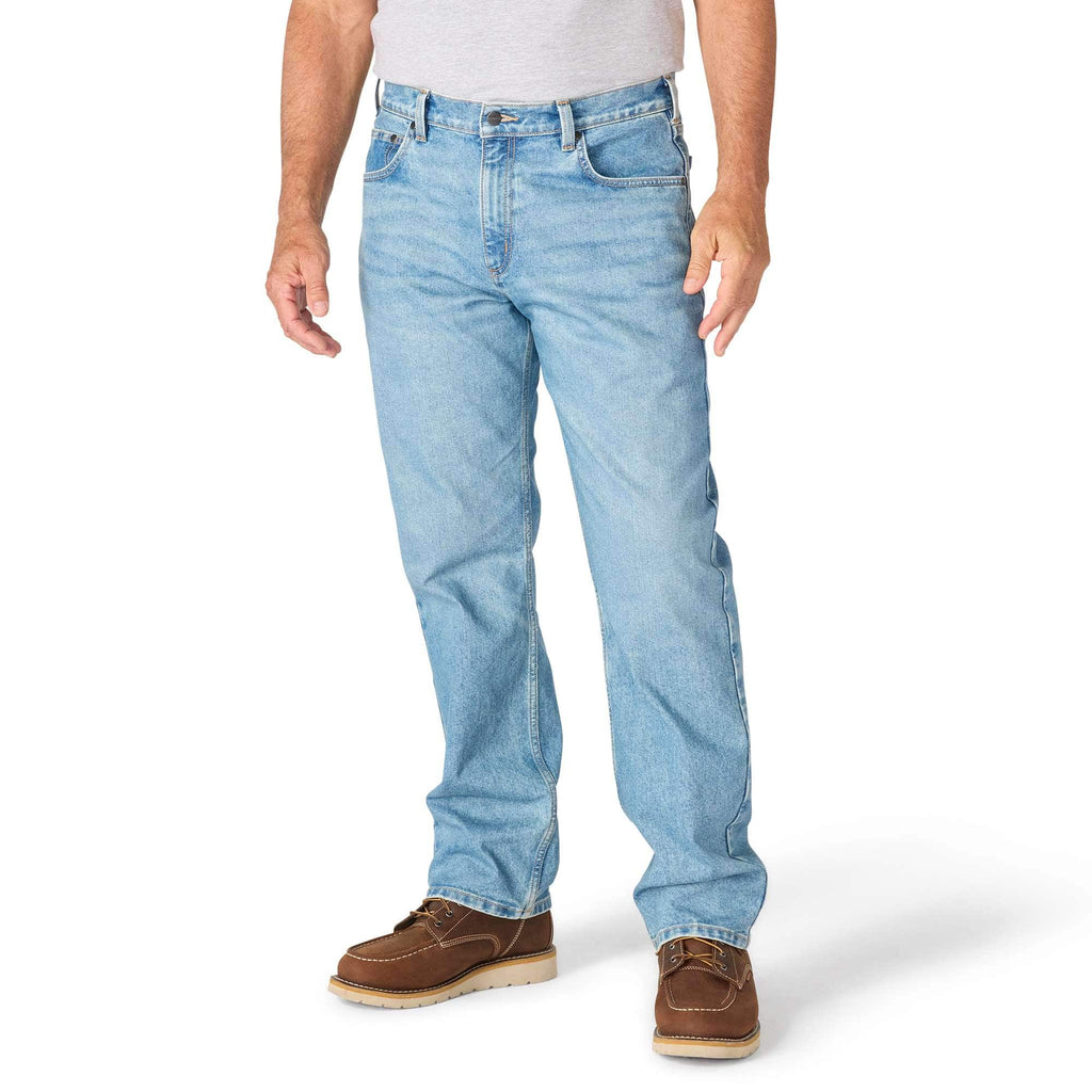 Men's loose fit straight leg rugged flex work jeans