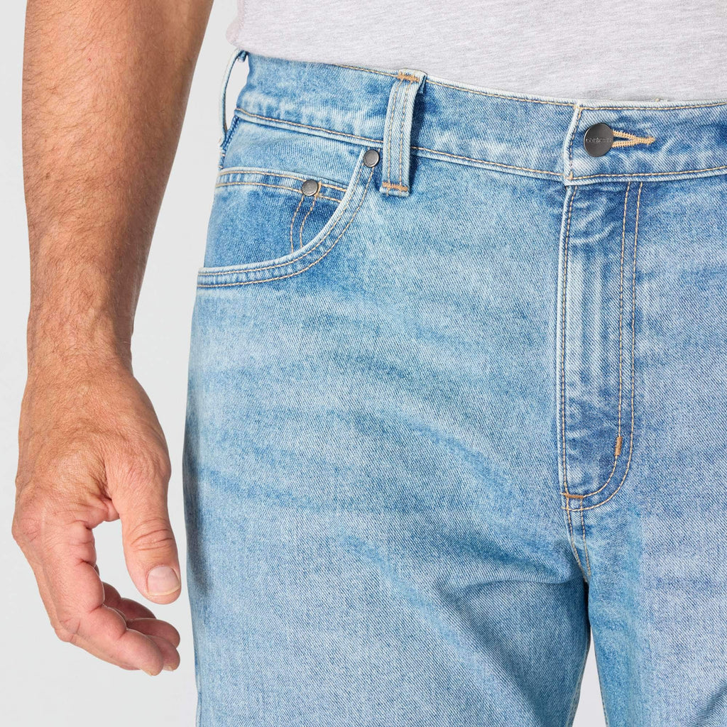 Men's loose fit straight leg rugged flex work jeans
