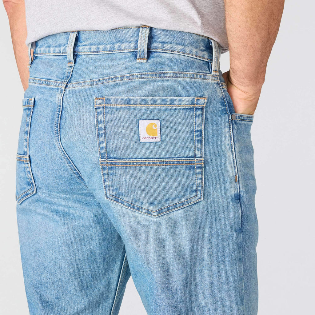 Men's loose fit straight leg rugged flex work jeans
