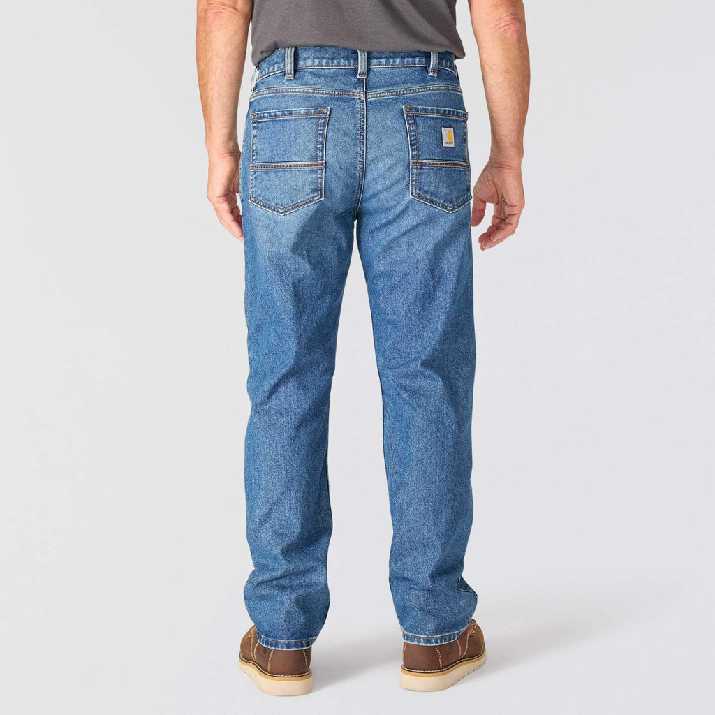 Men's loose fit straight leg rugged flex work jeans