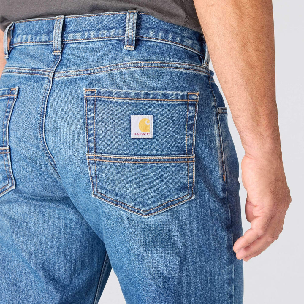 Men's loose fit straight leg rugged flex work jeans