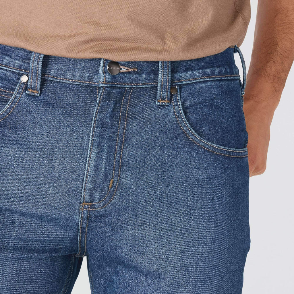 Men's slim straight rugged flex work jeans