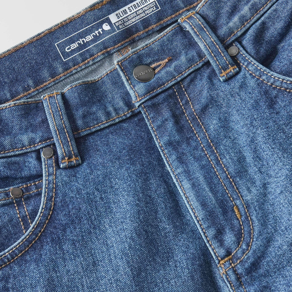 Men's slim straight rugged flex work jeans