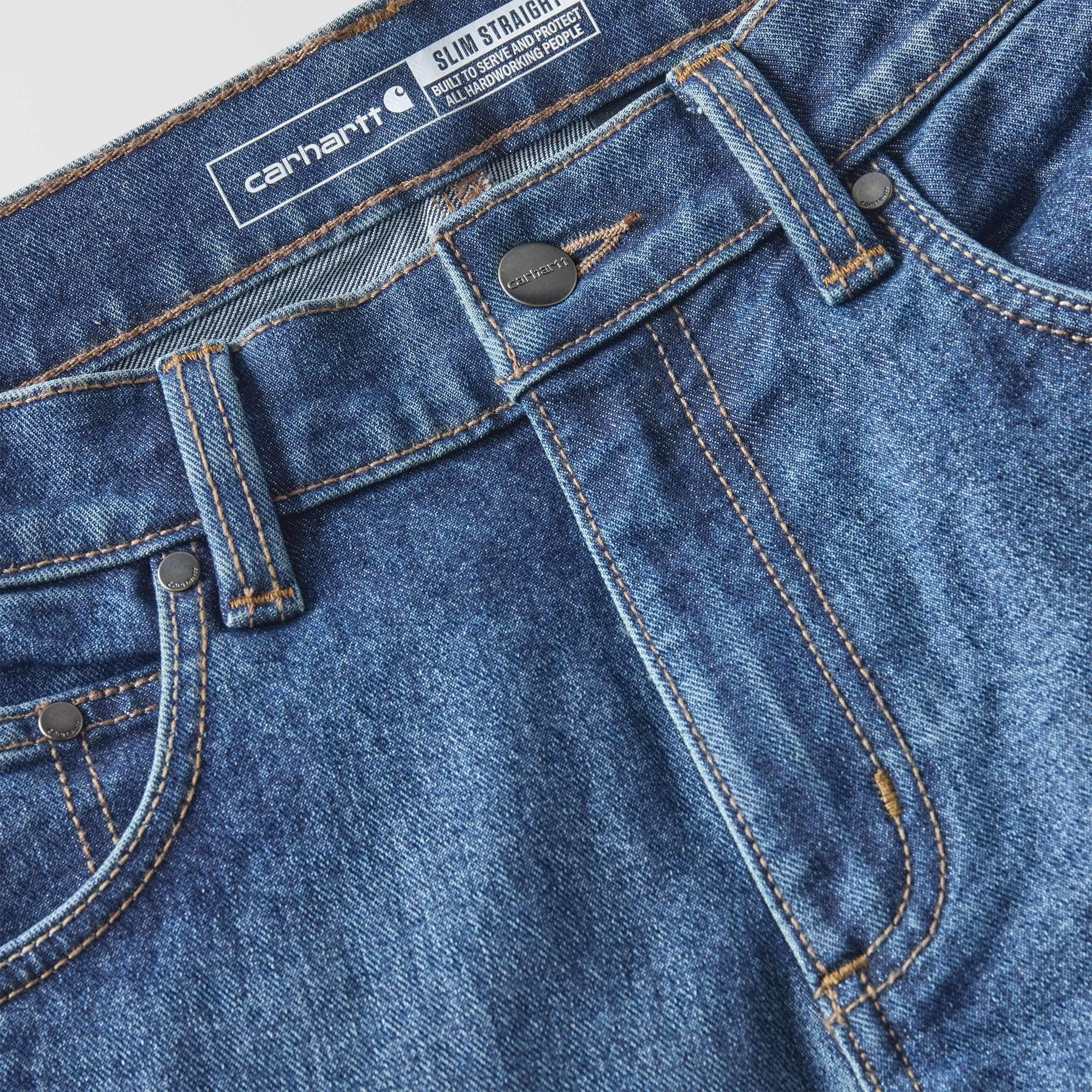 Men's slim straight rugged flex work jeans
