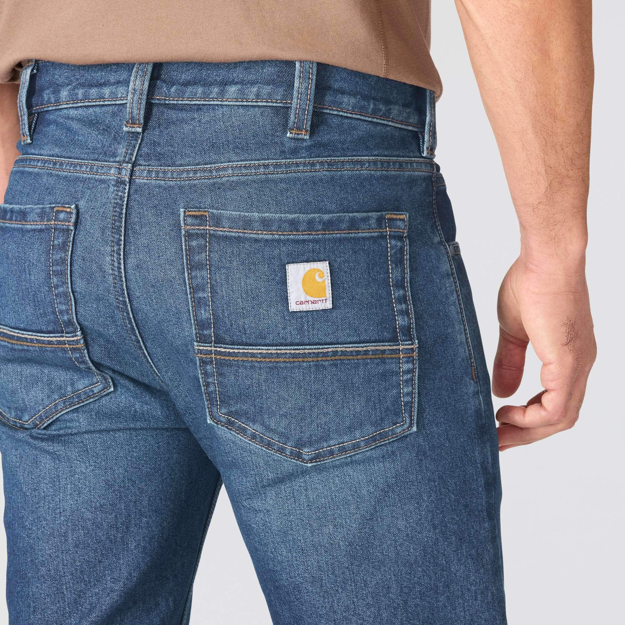 Men's slim straight rugged flex work jeans