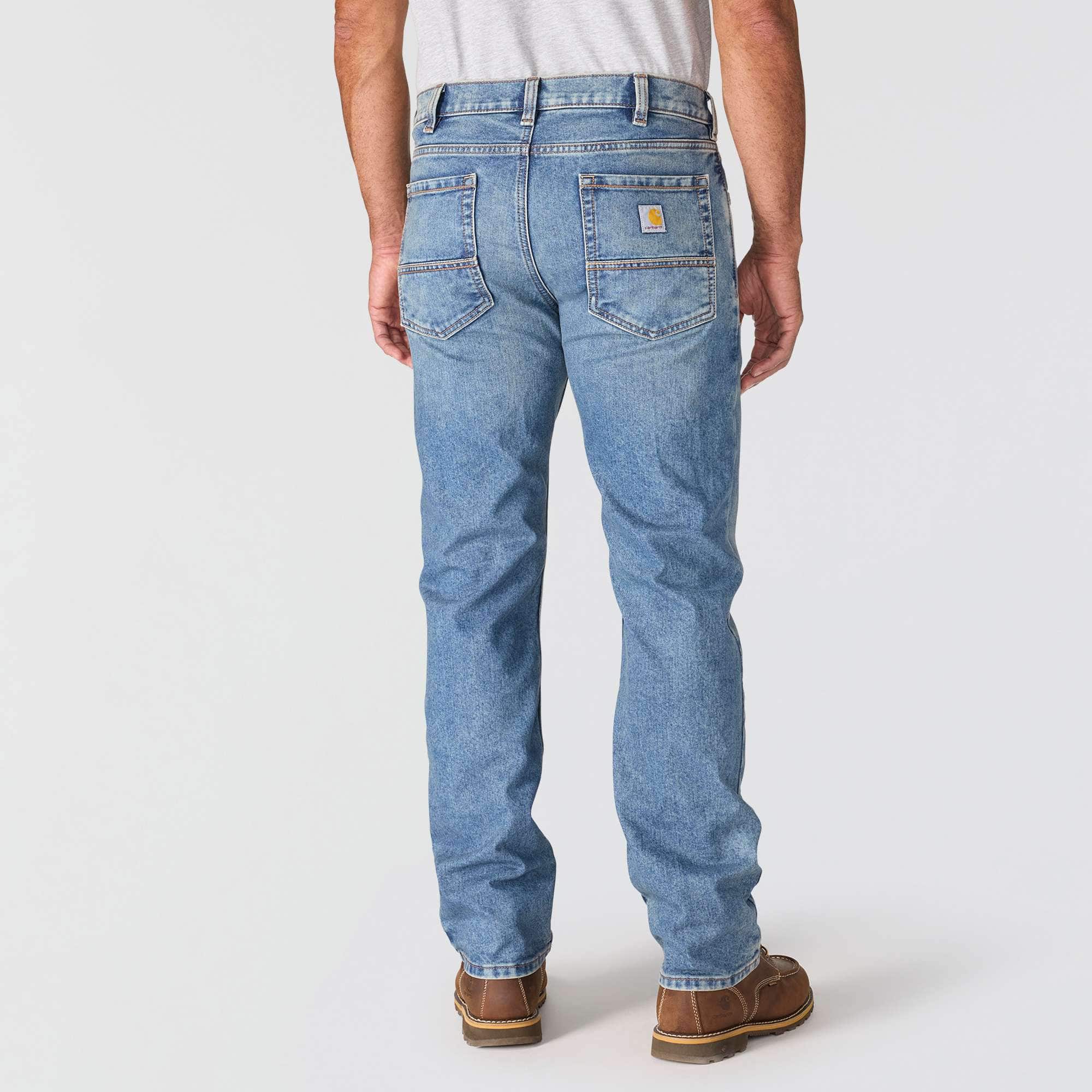 Men's slim straight rugged flex work jeans