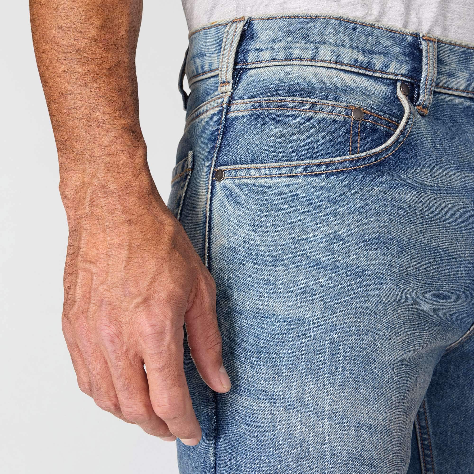 Men's slim straight rugged flex work jeans