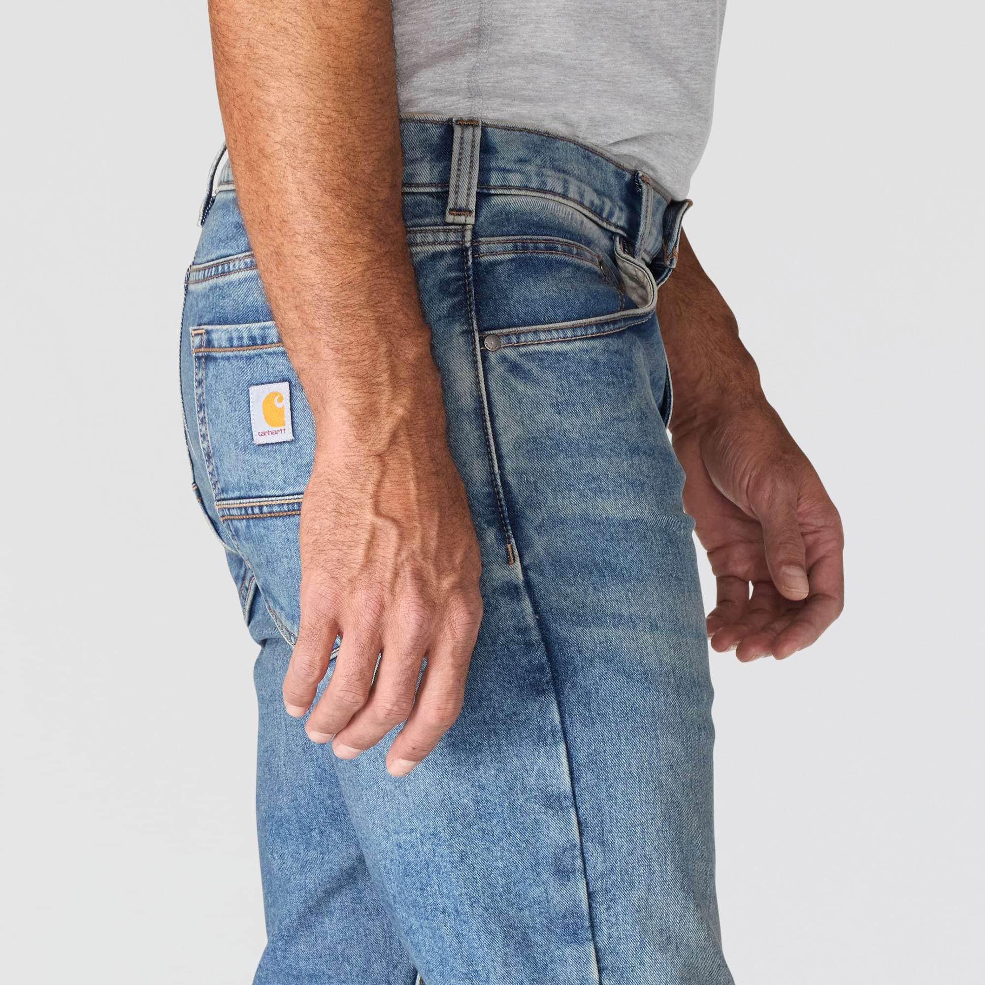 Men's slim straight rugged flex work jeans