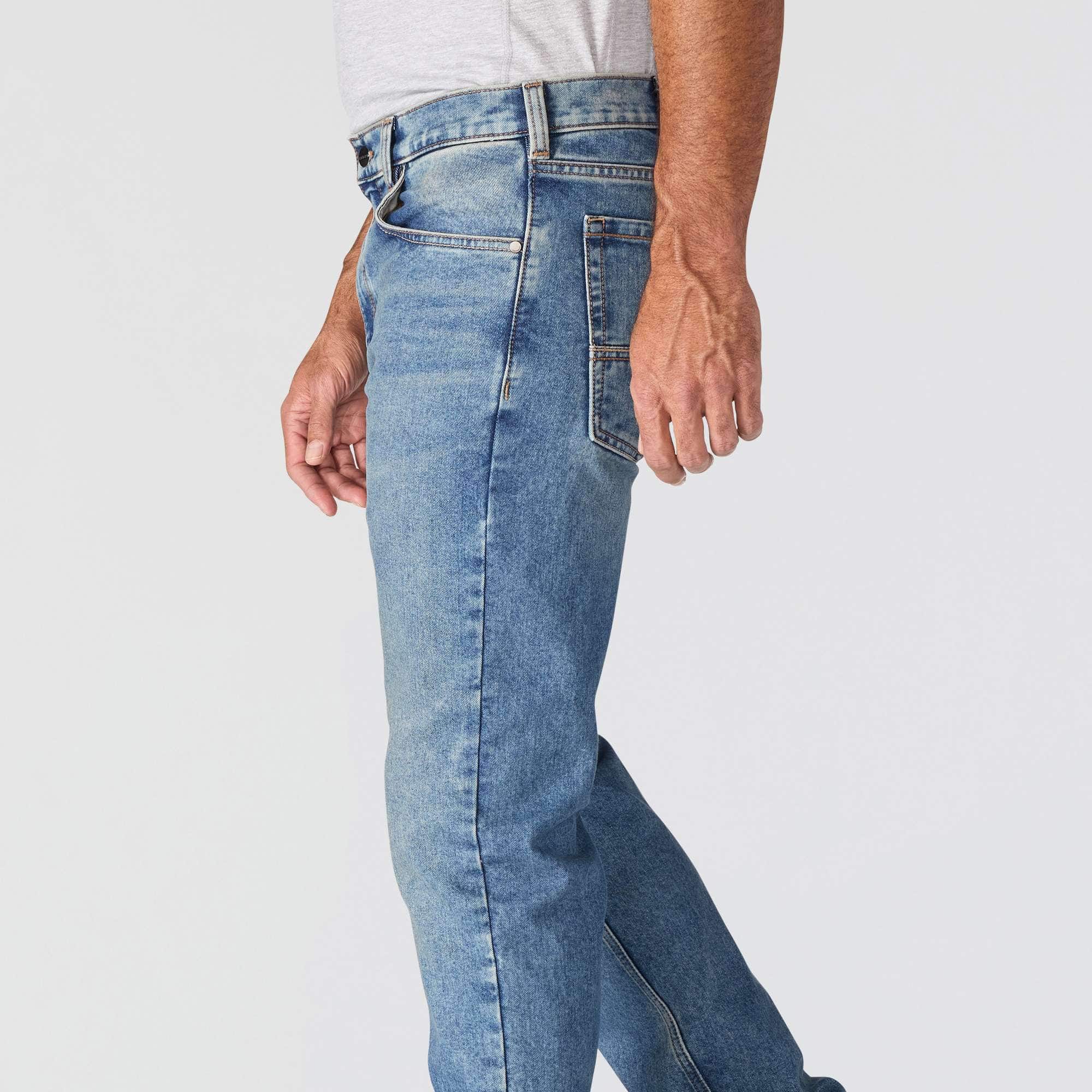 Men's slim straight rugged flex work jeans