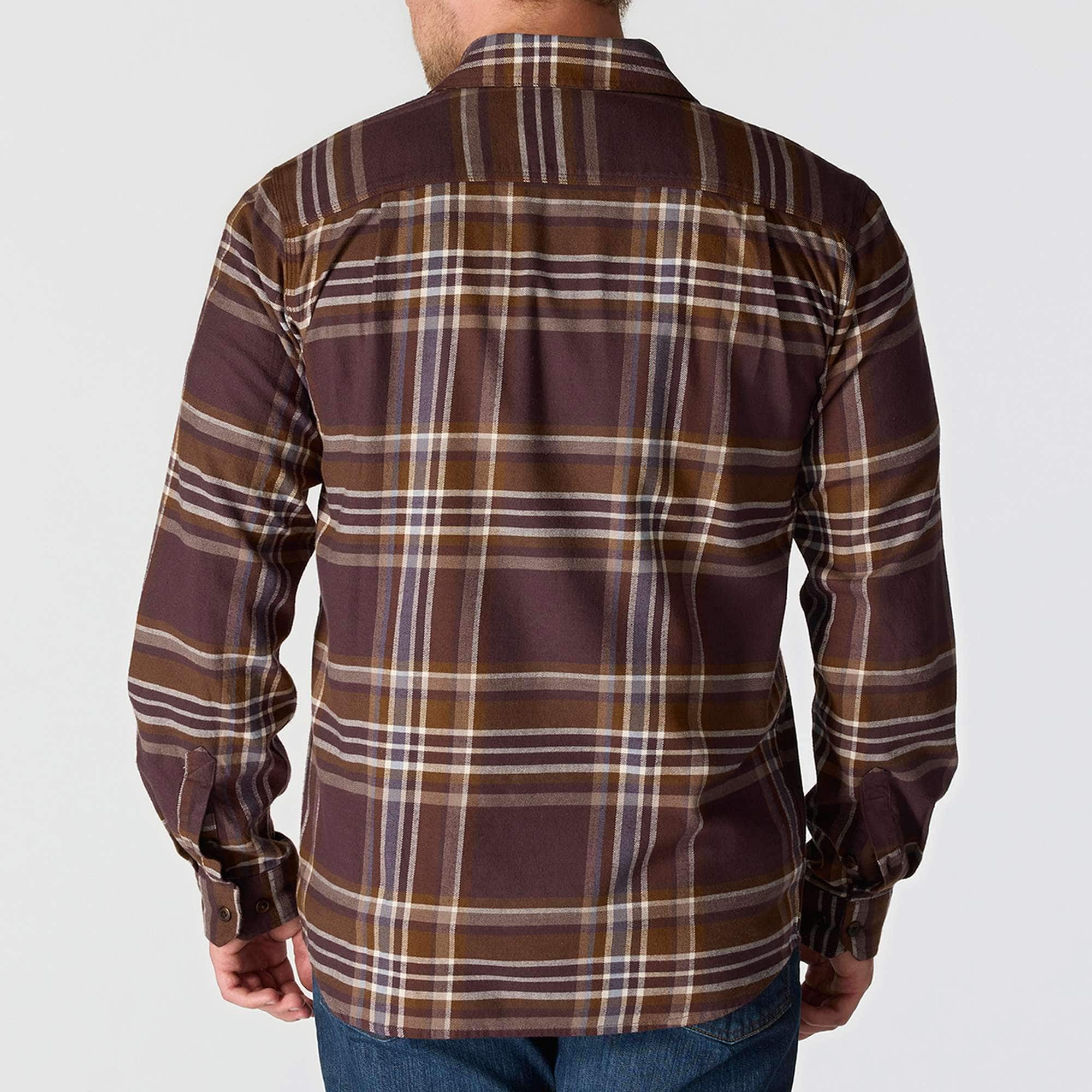Rugged flex™ relaxed fit midweight flannel long-sleeve plaid shirt