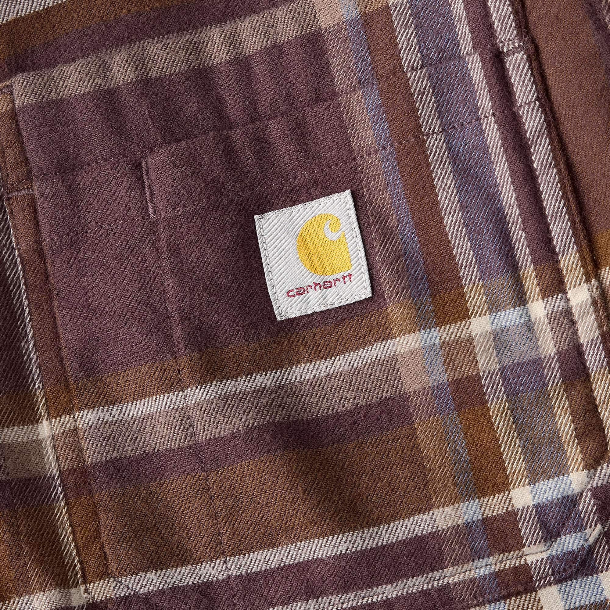 Rugged flex™ relaxed fit midweight flannel long-sleeve plaid shirt
