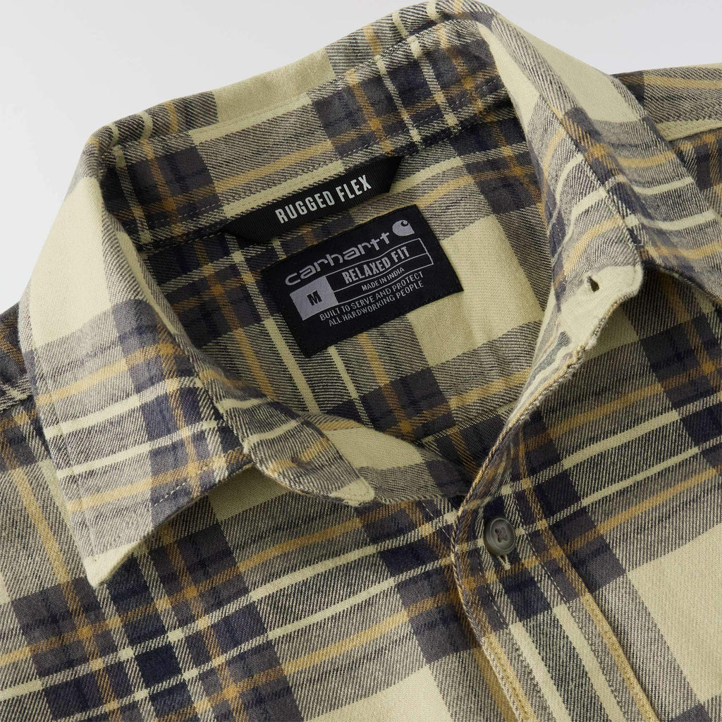 Rugged flex™ relaxed fit midweight flannel long-sleeve plaid shirt