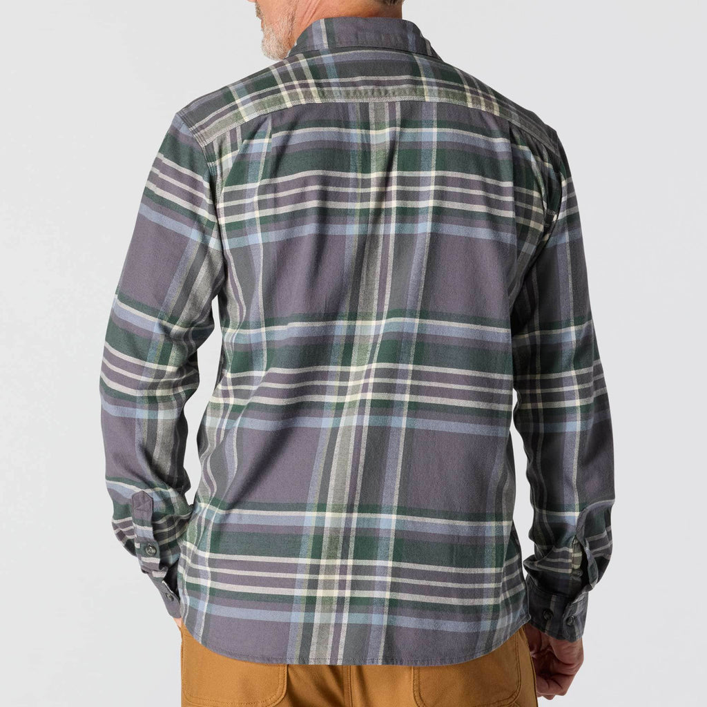 Rugged flex™ relaxed fit midweight flannel long-sleeve plaid shirt
