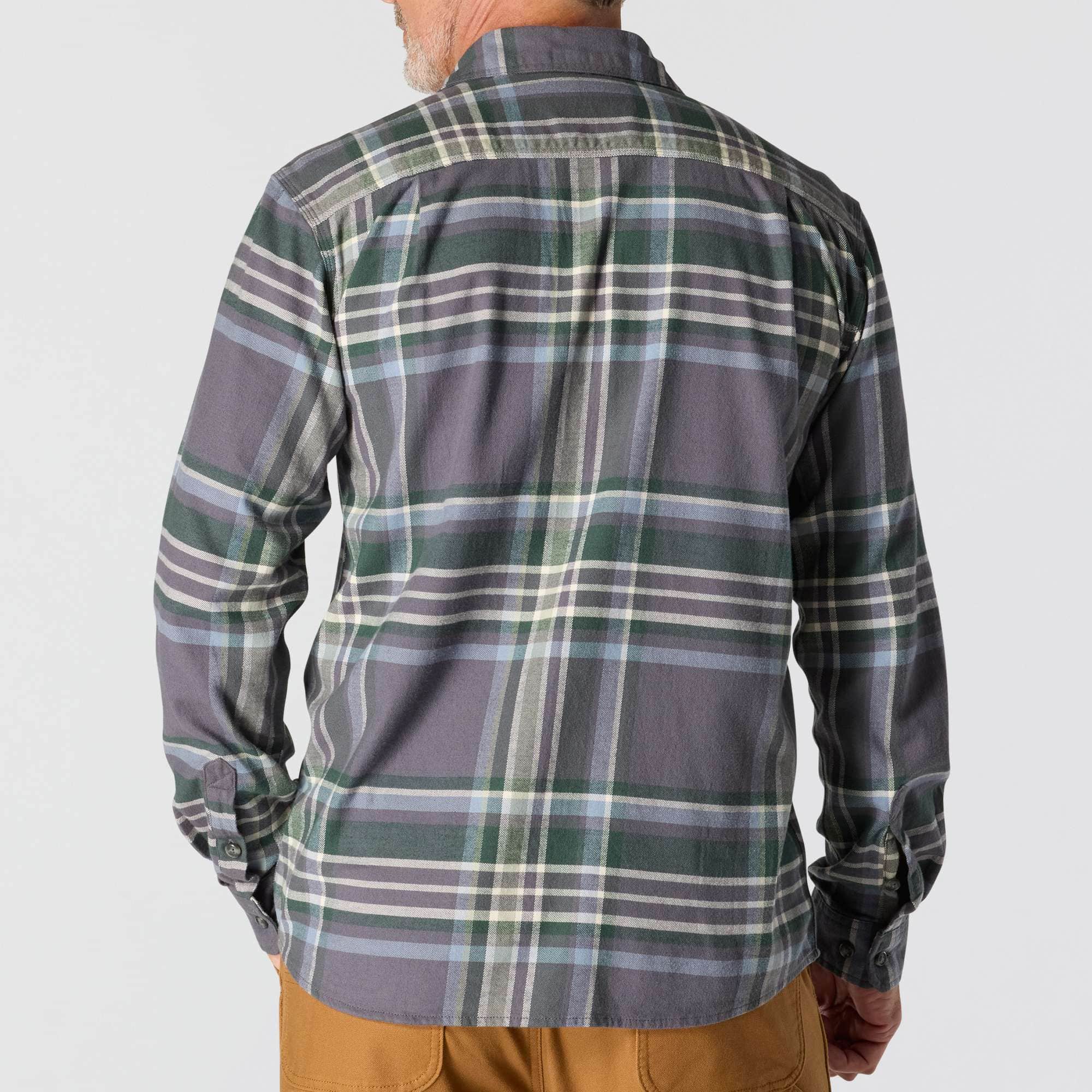 Rugged flex™ relaxed fit midweight flannel long-sleeve plaid shirt