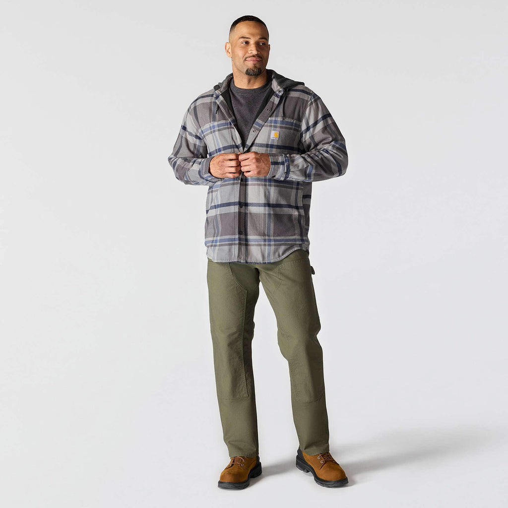 Men's hamilton relaxed fit plaid hooded shirt jac - men's shirt jackets