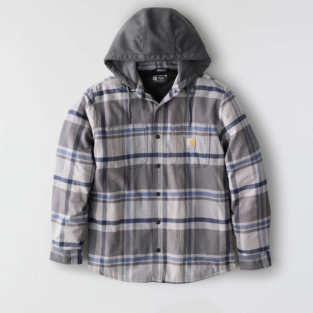 Men's hamilton relaxed fit plaid hooded shirt jac - men's shirt jackets