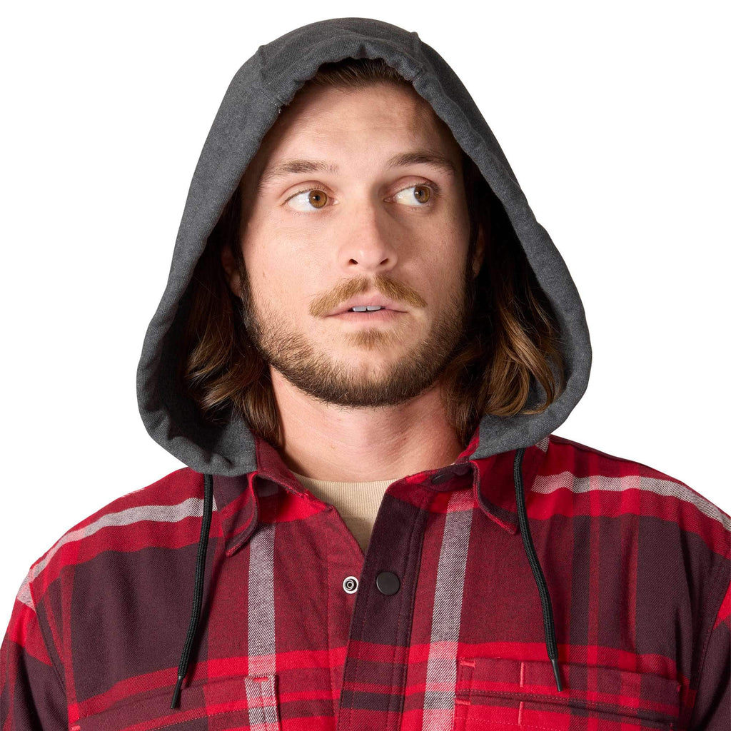 Men's hamilton relaxed fit plaid hooded shirt jac - men's shirt jackets
