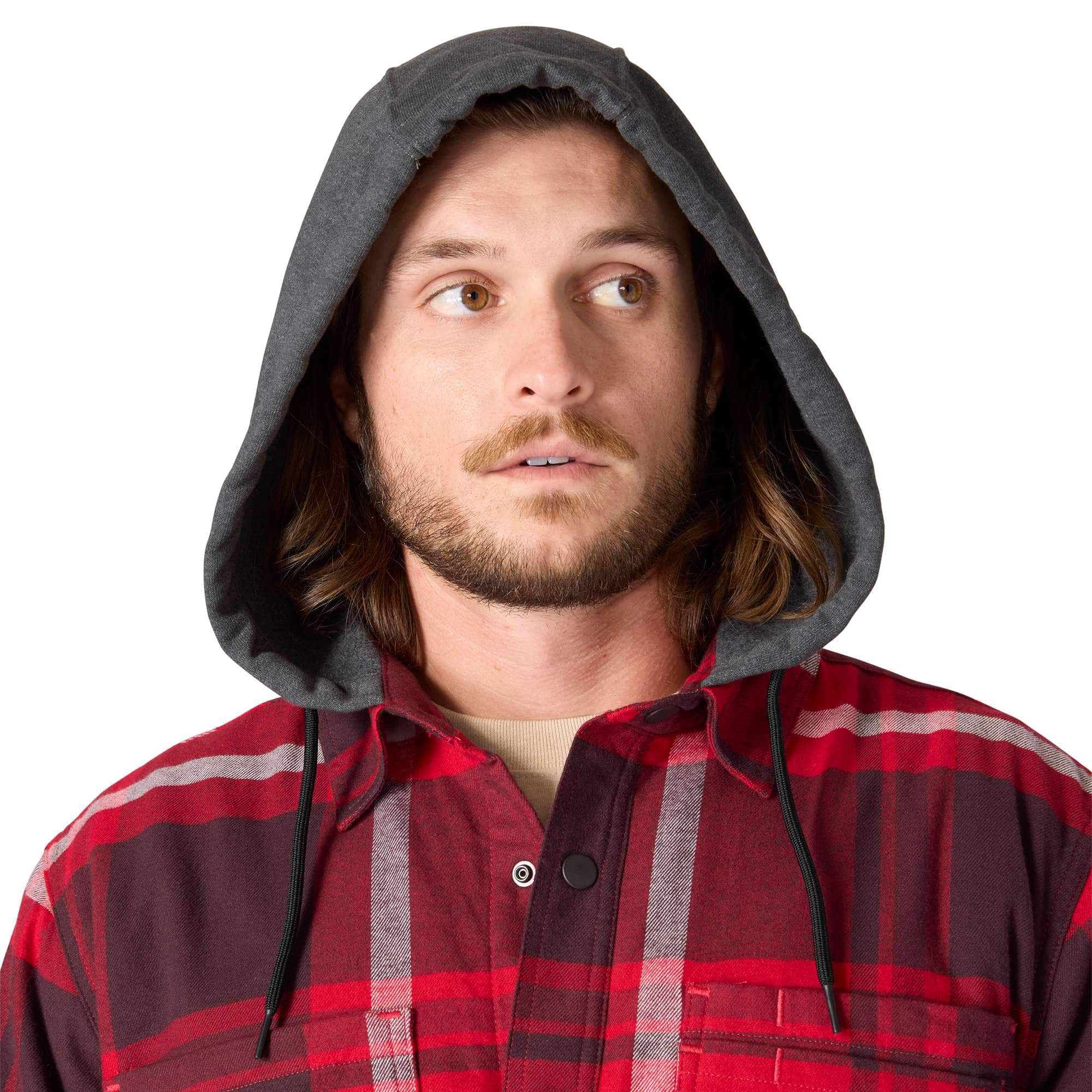 Men's hamilton relaxed fit plaid hooded shirt jac - men's shirt jackets