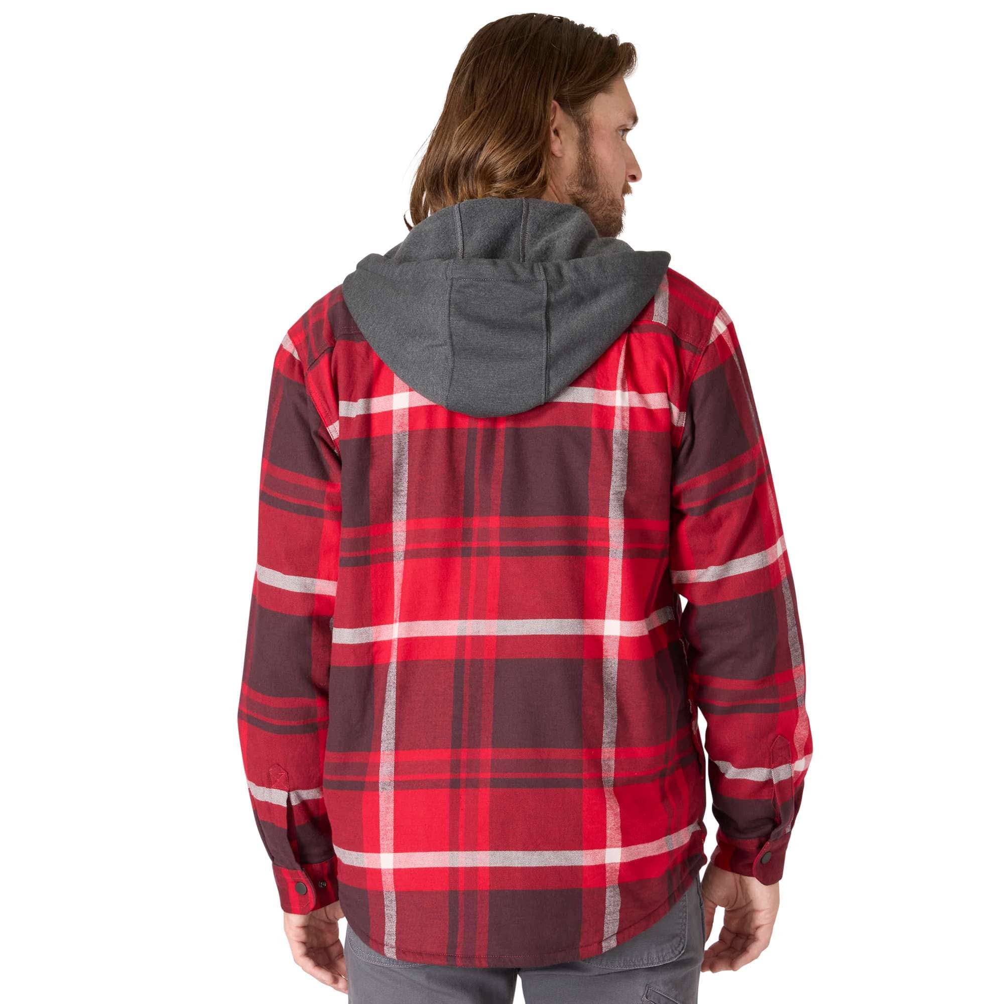 Men's hamilton relaxed fit plaid hooded shirt jac - men's shirt jackets