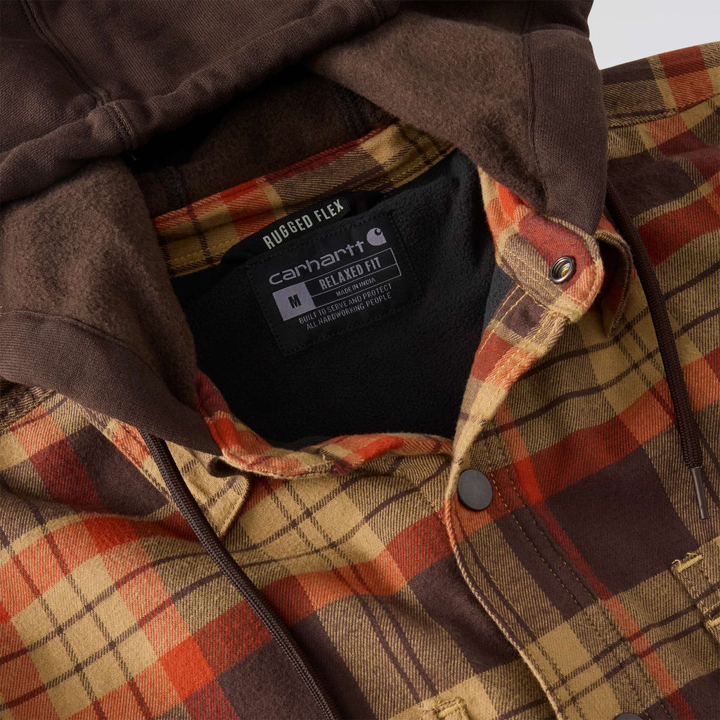 Men's hamilton relaxed fit plaid hooded shirt jac - men's shirt jackets