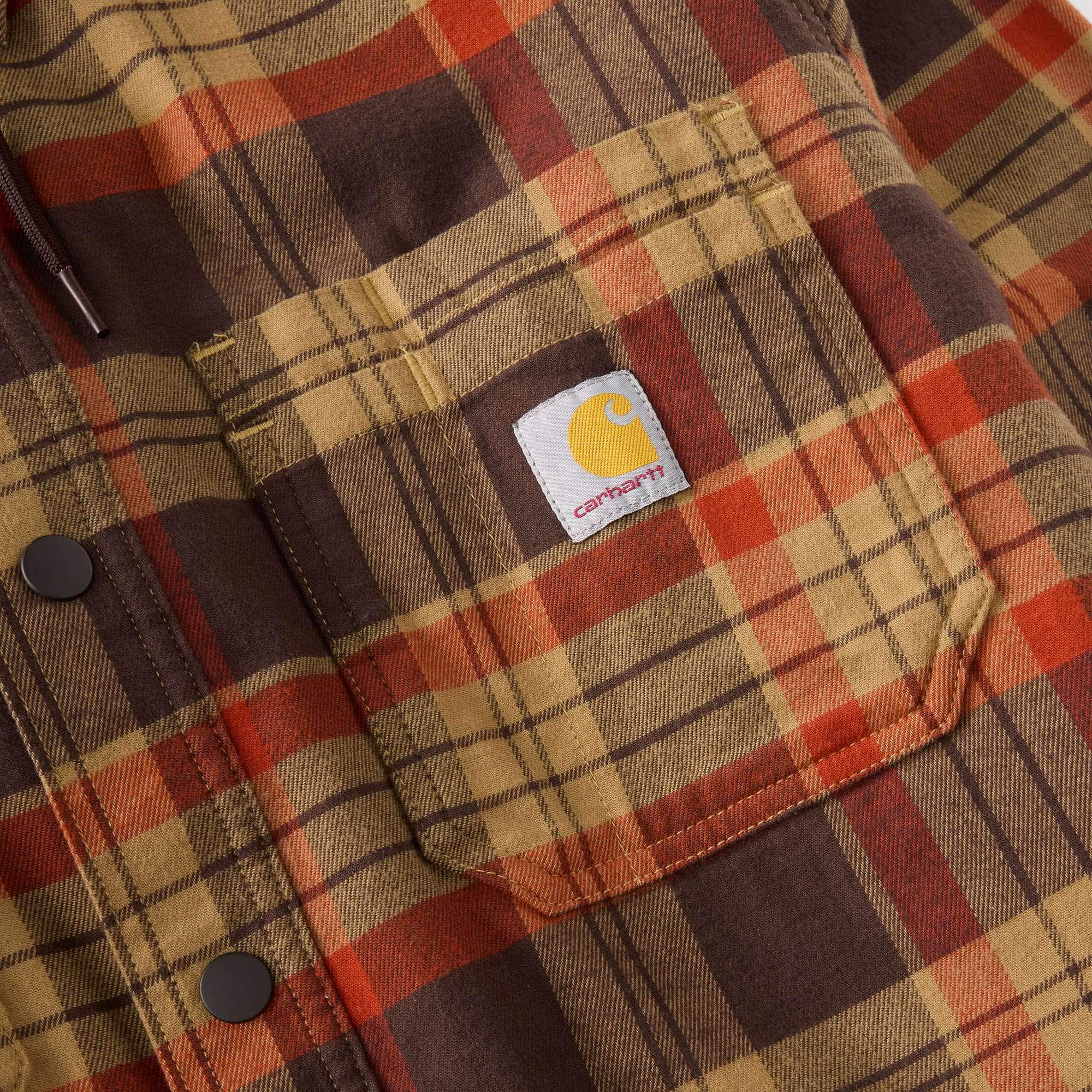 Men's hamilton relaxed fit plaid hooded shirt jac - men's shirt jackets