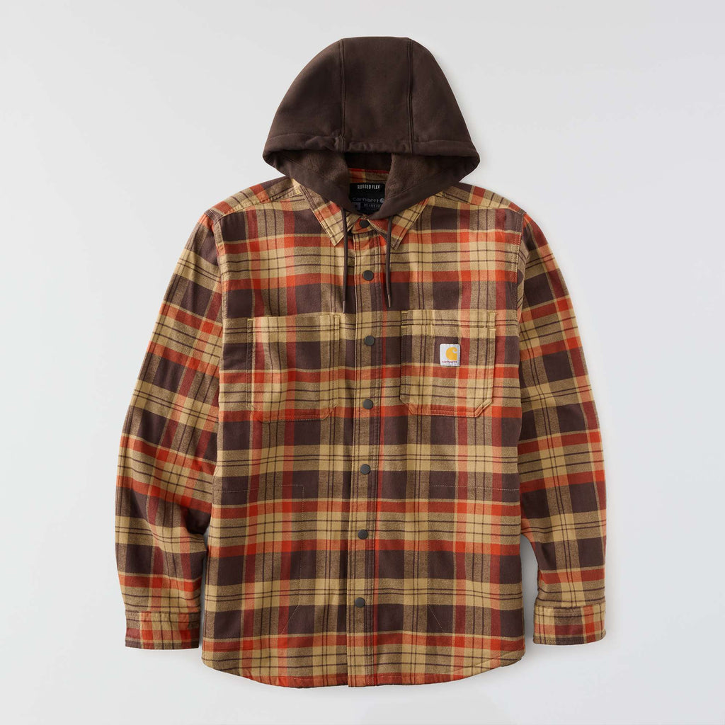 Men's hamilton relaxed fit plaid hooded shirt jac - men's shirt jackets