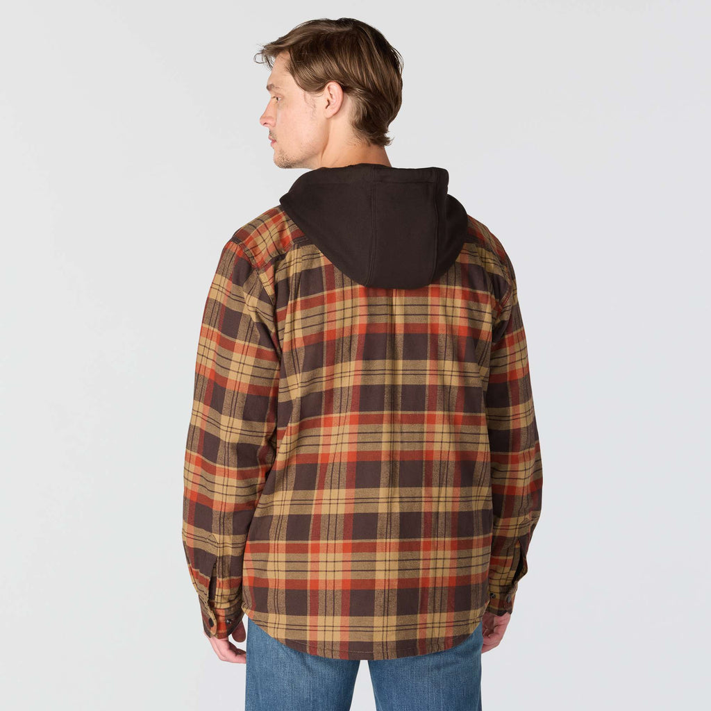 Men's hamilton relaxed fit plaid hooded shirt jac - men's shirt jackets