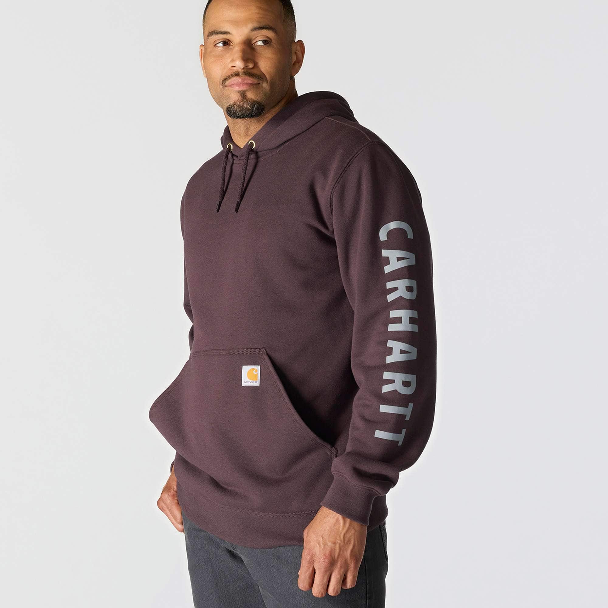 Men's loose fit midweight logo graphic hoodie - rain defender hoodies