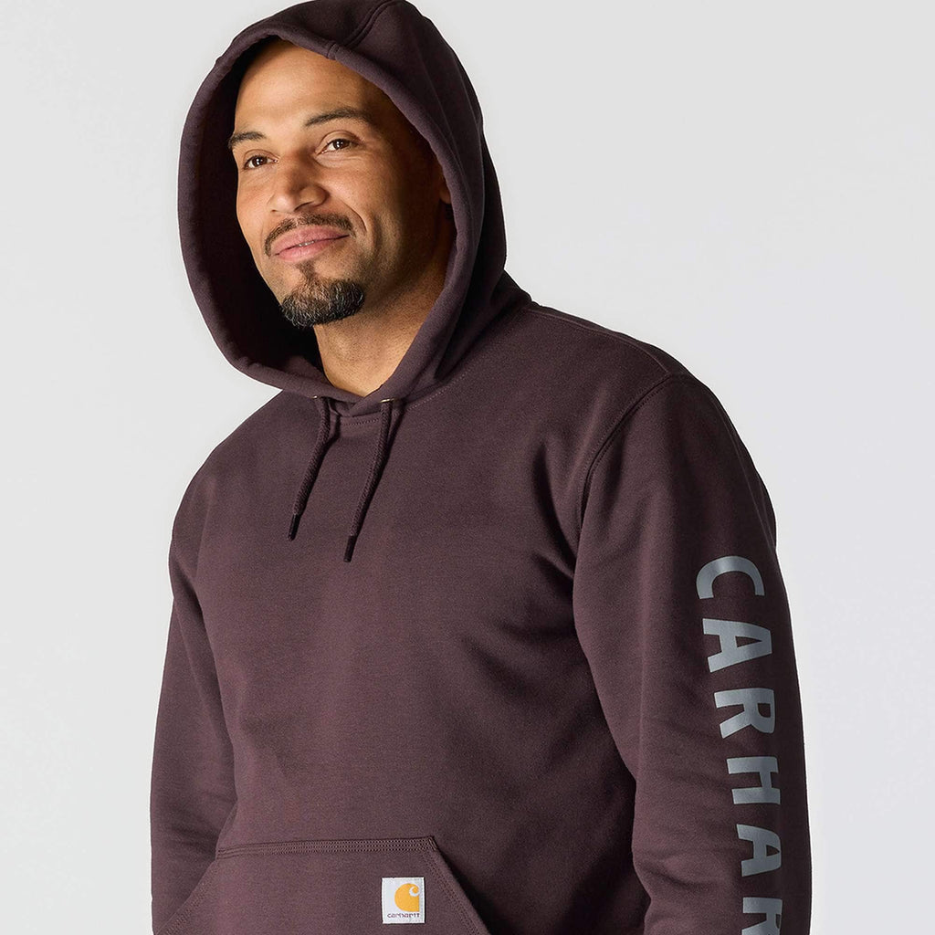 Men's loose fit midweight logo graphic hoodie - rain defender hoodies
