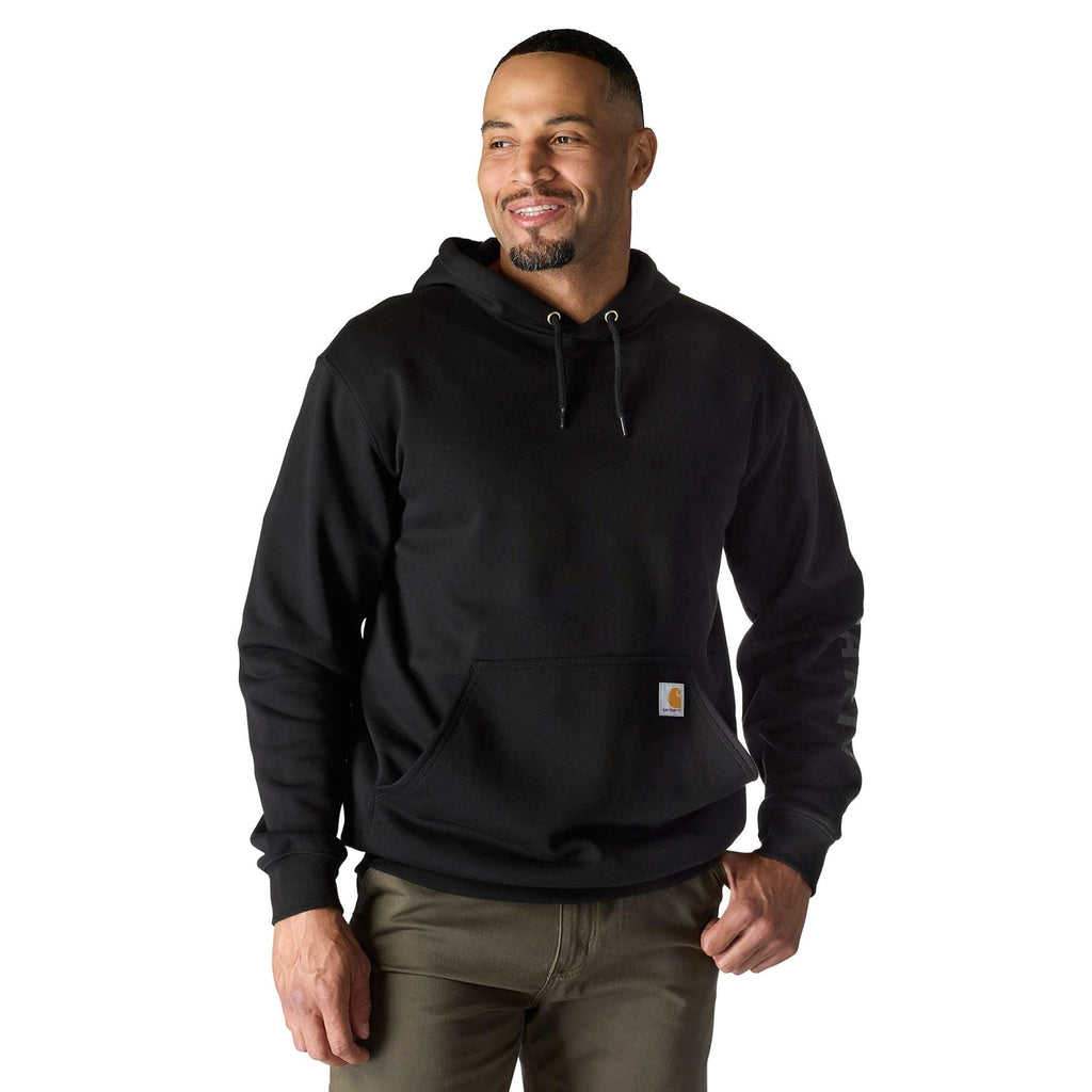 Men's loose fit midweight logo graphic hoodie - rain defender hoodies