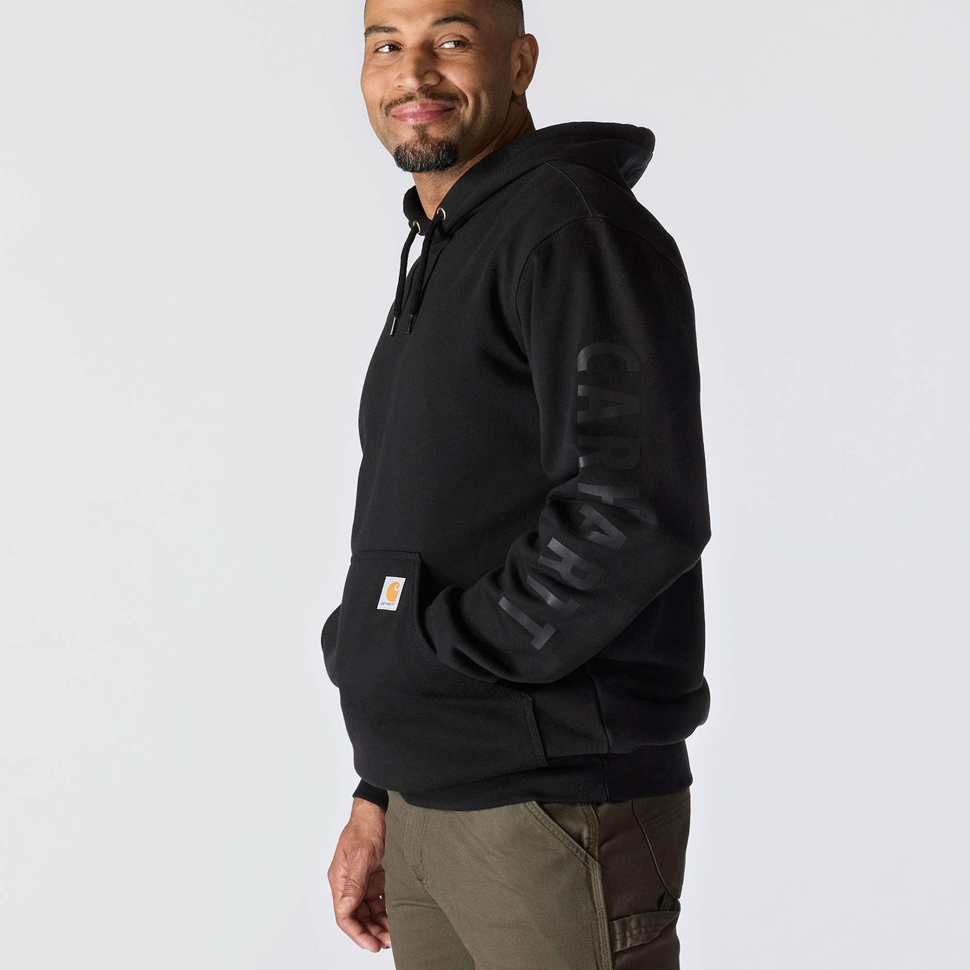 Men's loose fit midweight logo graphic hoodie - rain defender hoodies