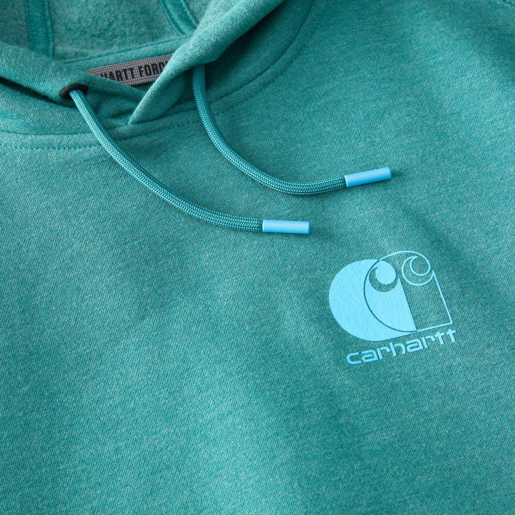 Men's force moisture wicking logo hoodie