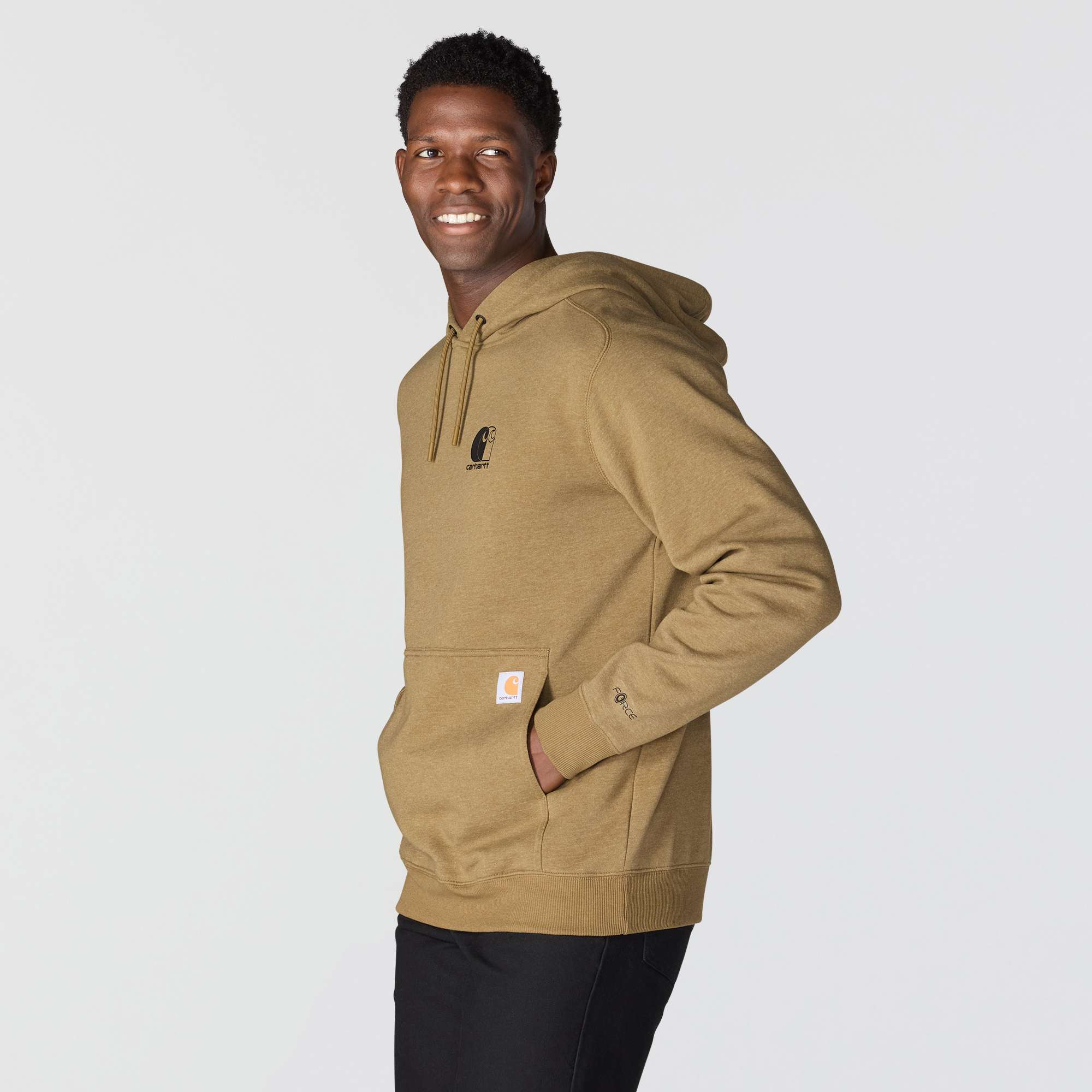 Men's force moisture wicking logo hoodie