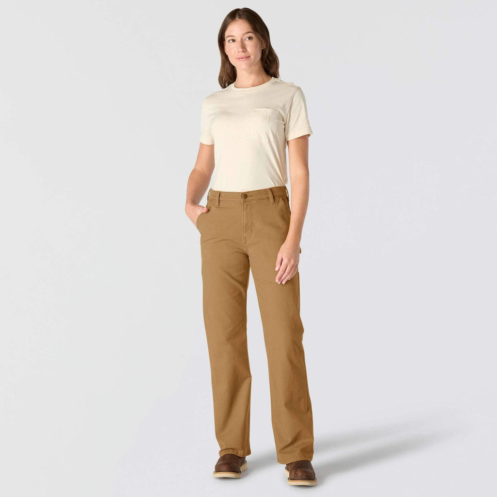 Women's carpenter canvas work pants