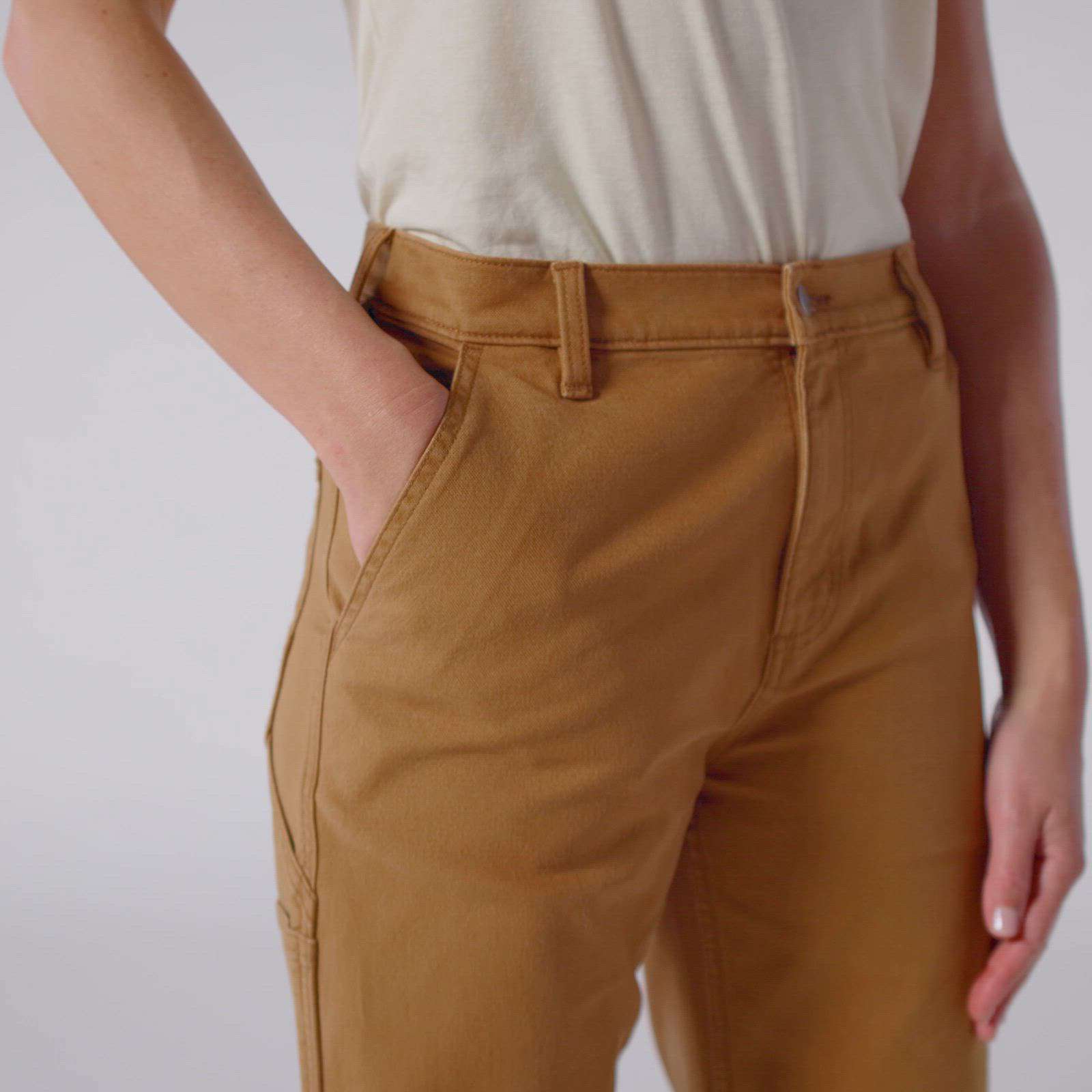 Women's carpenter canvas work pants