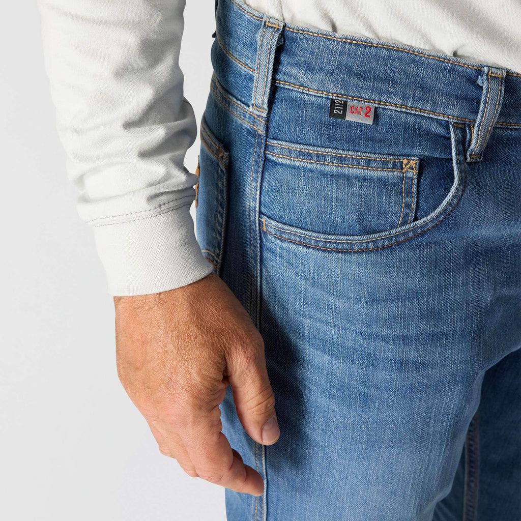 Men's fr relaxed fit bootcut rugged flex fire resistant work jeans