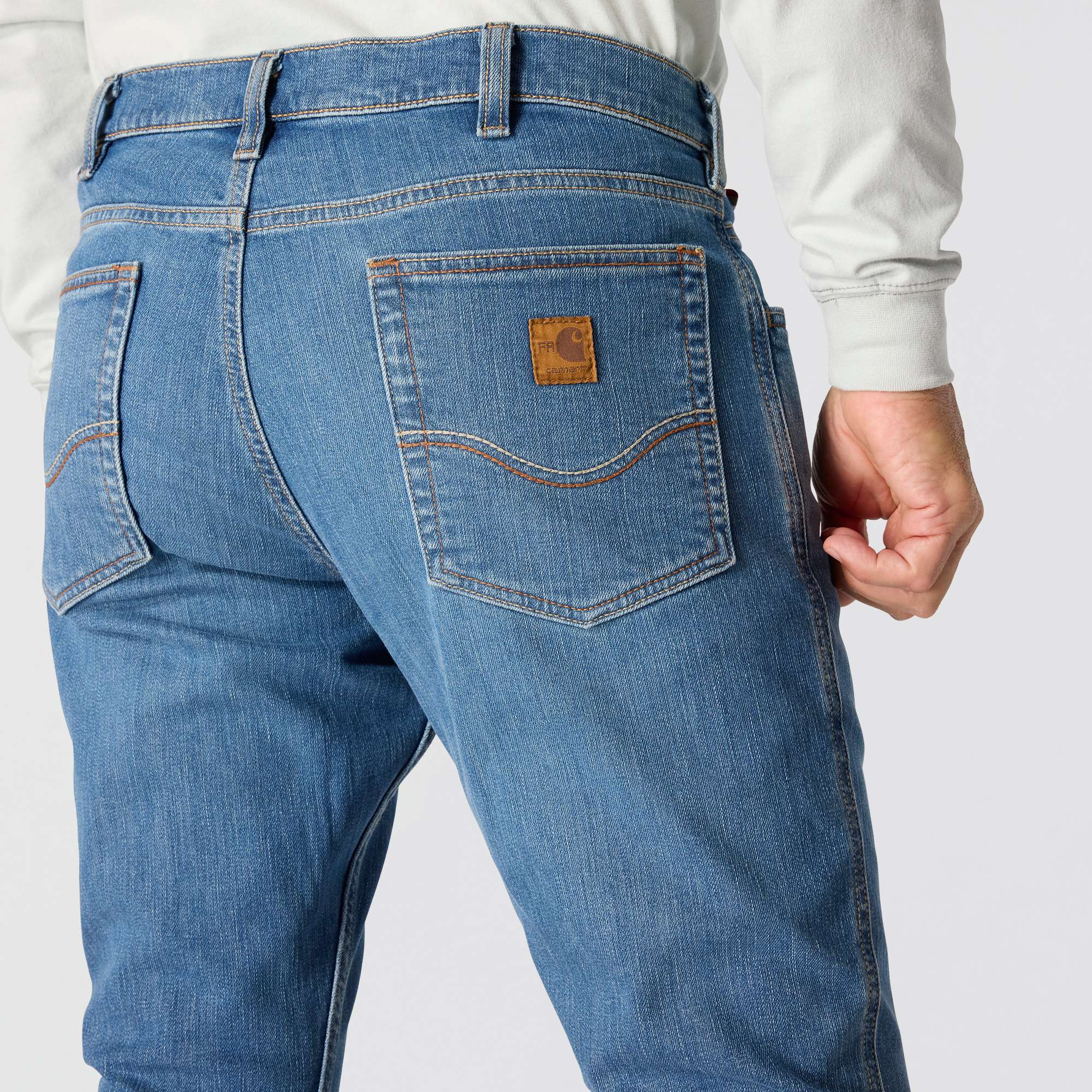 Men's fr relaxed fit bootcut rugged flex fire resistant work jeans