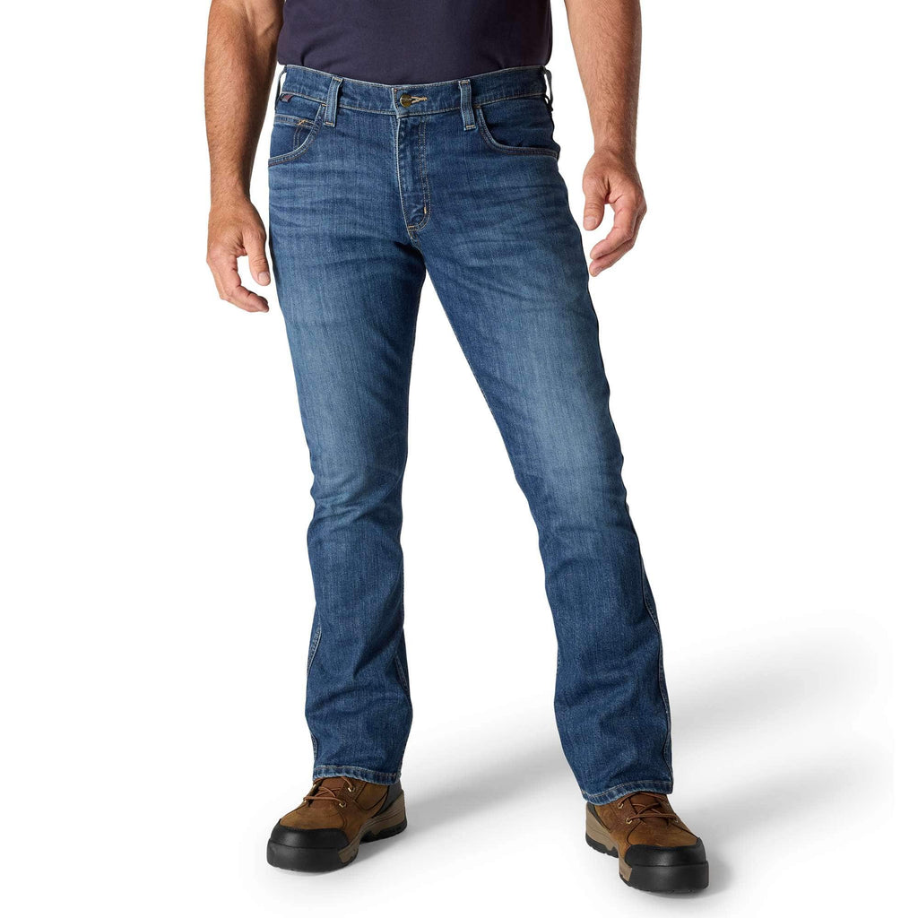 Men's fr relaxed fit bootcut rugged flex fire resistant work jeans