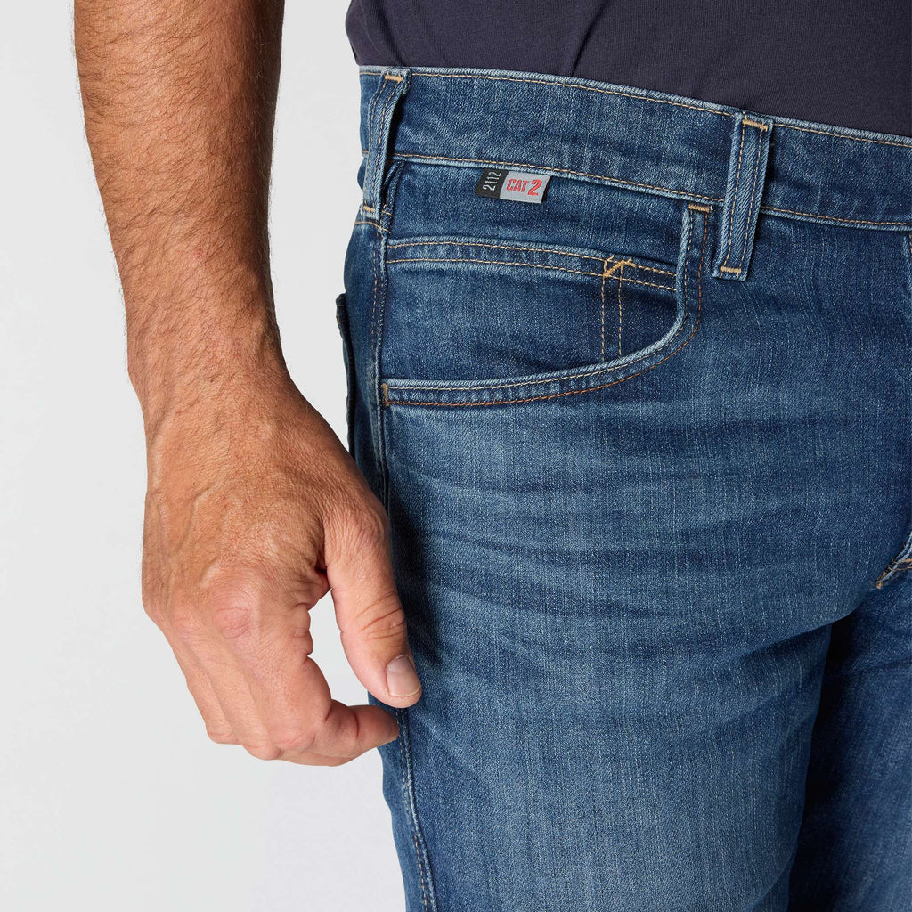 Men's fr relaxed fit bootcut rugged flex fire resistant work jeans