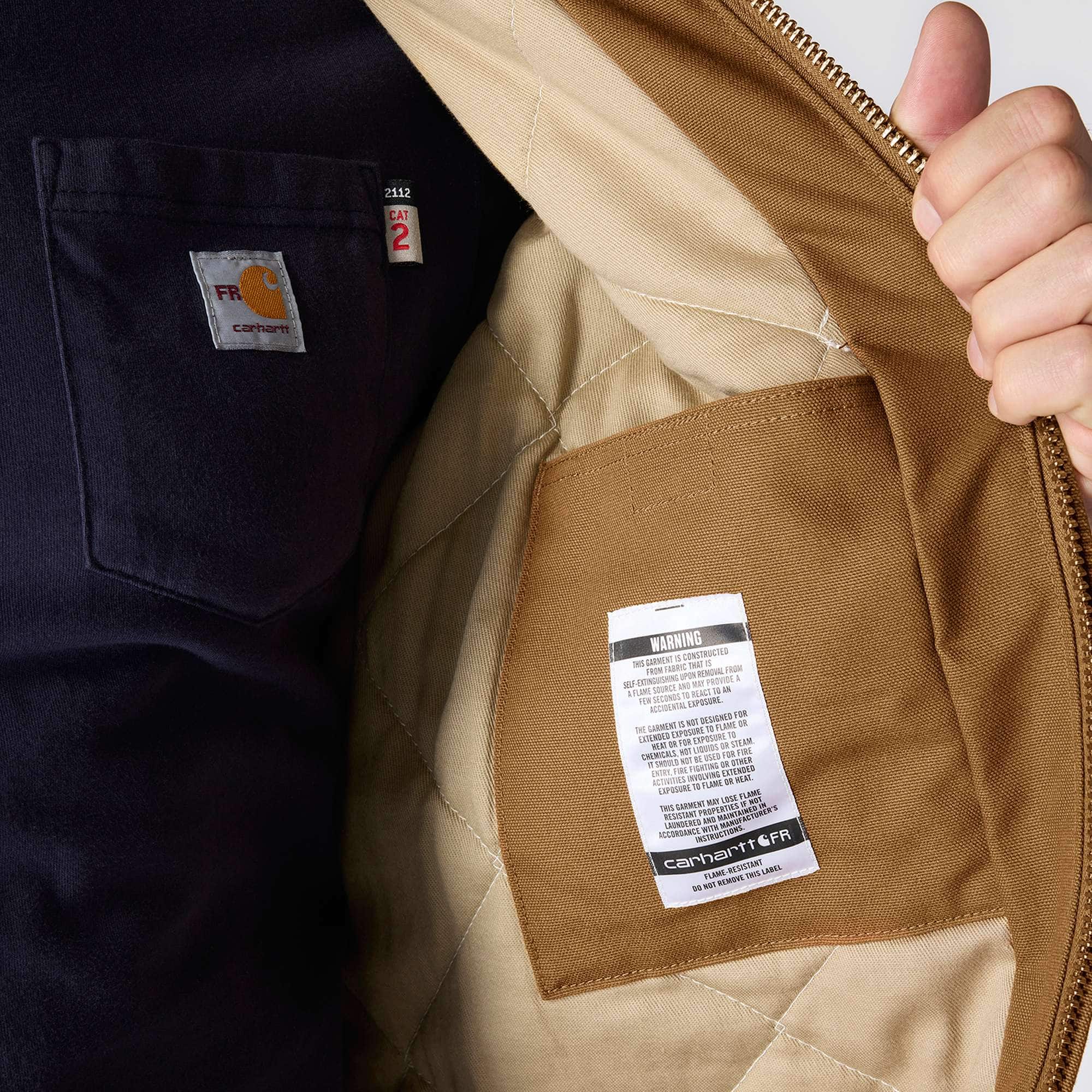 Men's fr loose fit duck insulated active jac - flame resistant jackets