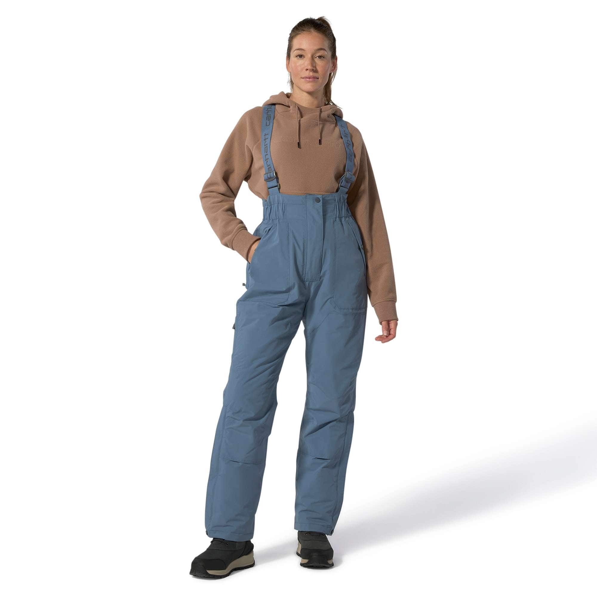 Women's insulated waterproof overalls - storm defender bibs