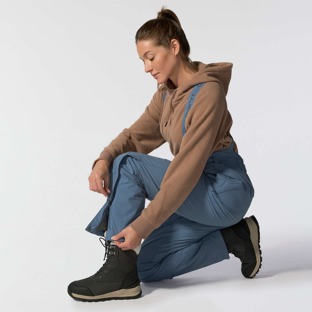 Women's insulated waterproof overalls - storm defender bibs