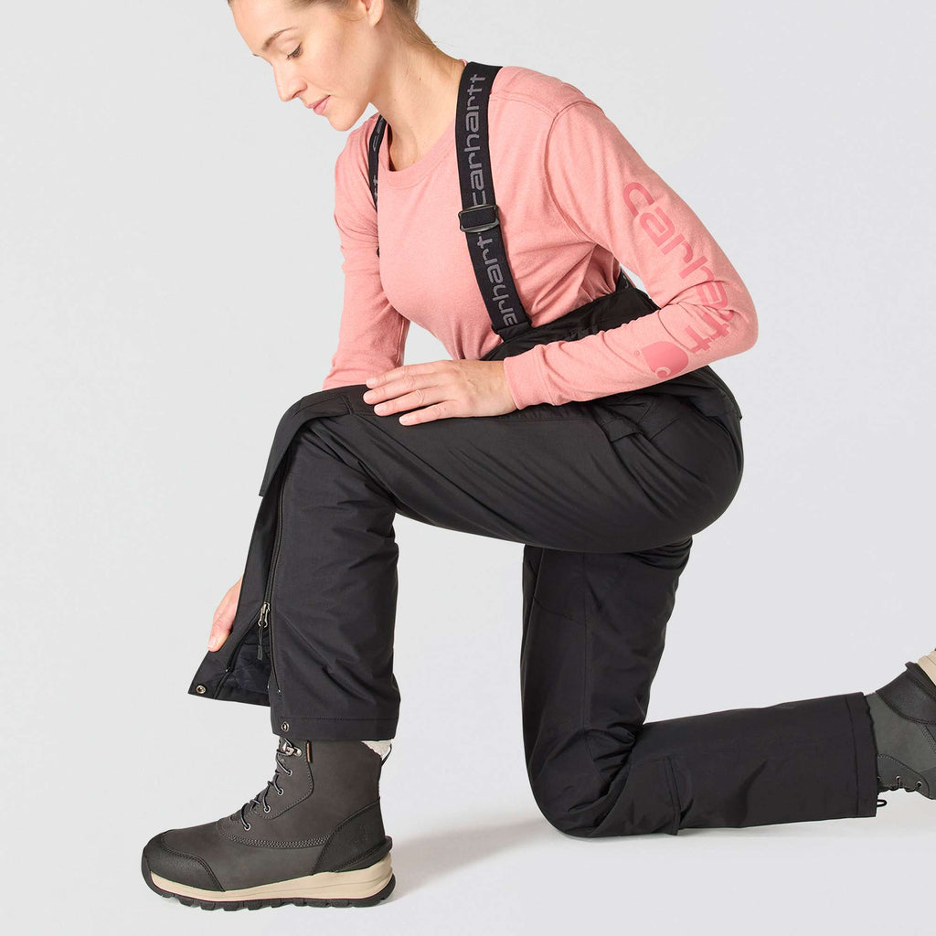 Women's insulated waterproof overalls - storm defender bibs
