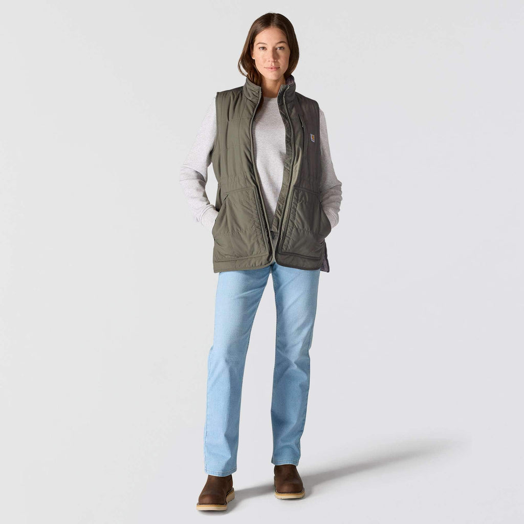 Women's sherpa-lined insulated water resistant vest - rain defender vest