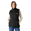Women's sherpa-lined insulated water resistant vest - rain defender vest