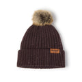 Women's wool blend pom-pom beanie