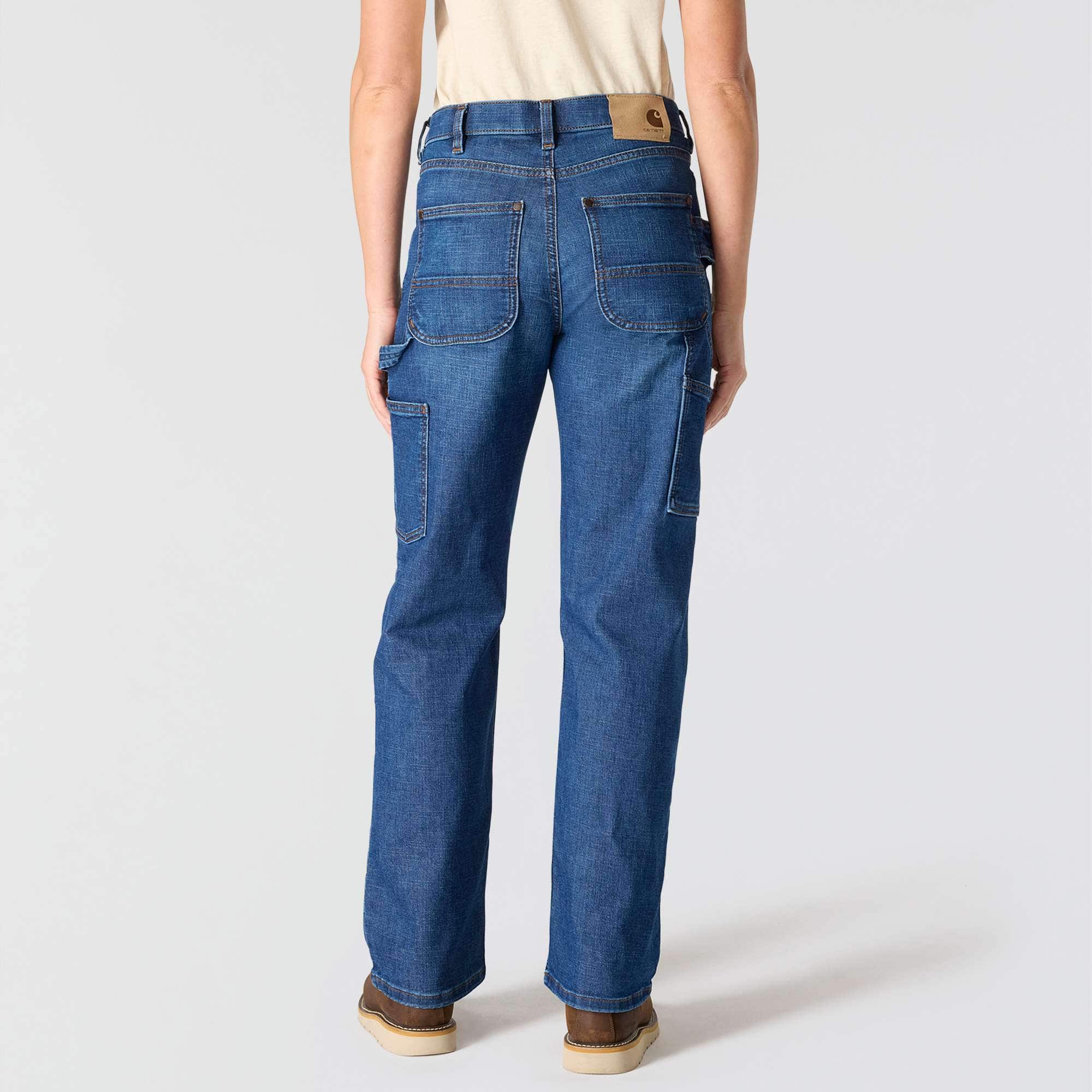 Women's carpenter mid-rise stretch work jeans