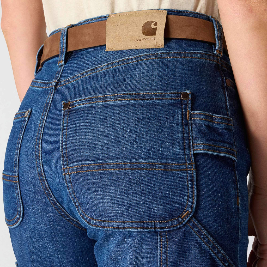 Women's carpenter mid-rise stretch work jeans
